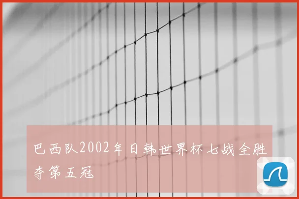 巴西队2002年日韩世界杯七战全胜夺第五冠